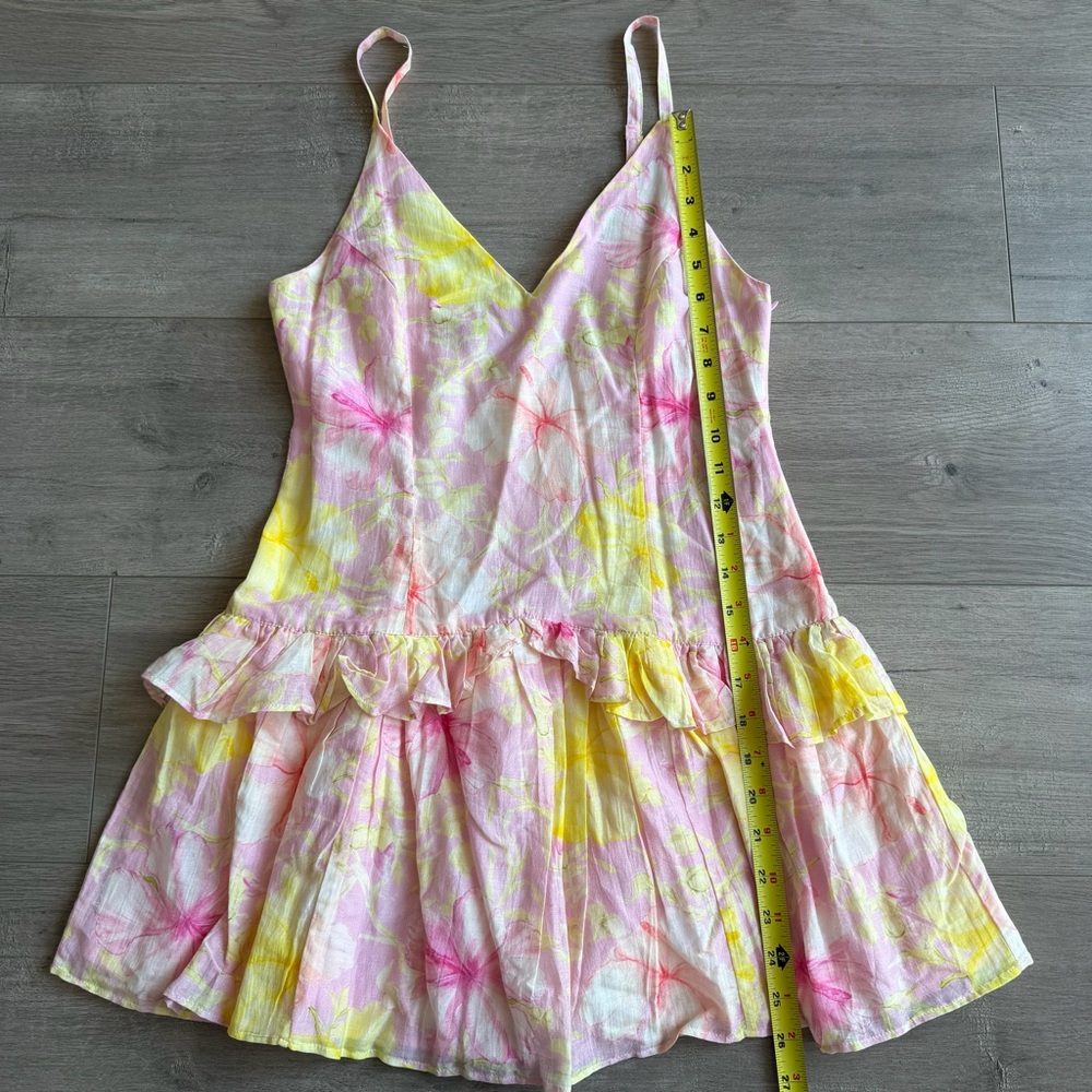 LoveShackFancy Fabienne Cotton-Silk Mini Dress - size 6 - Picture 8 of 10
